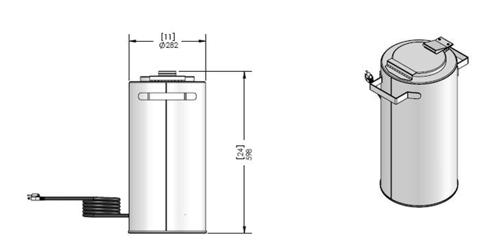 50  Portable Oven for 115 volt AC only, with thermostat. Temperature 100-300° F (38-150° C). 31kg Capacity